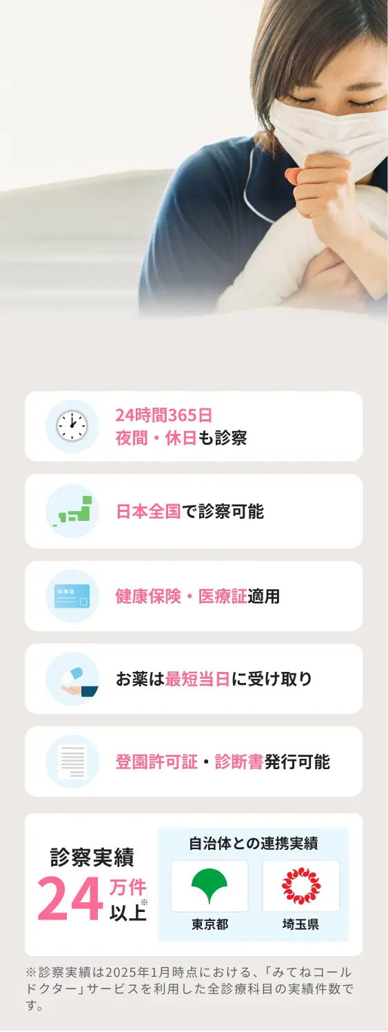 みてねコールドクターのメインビジュアル