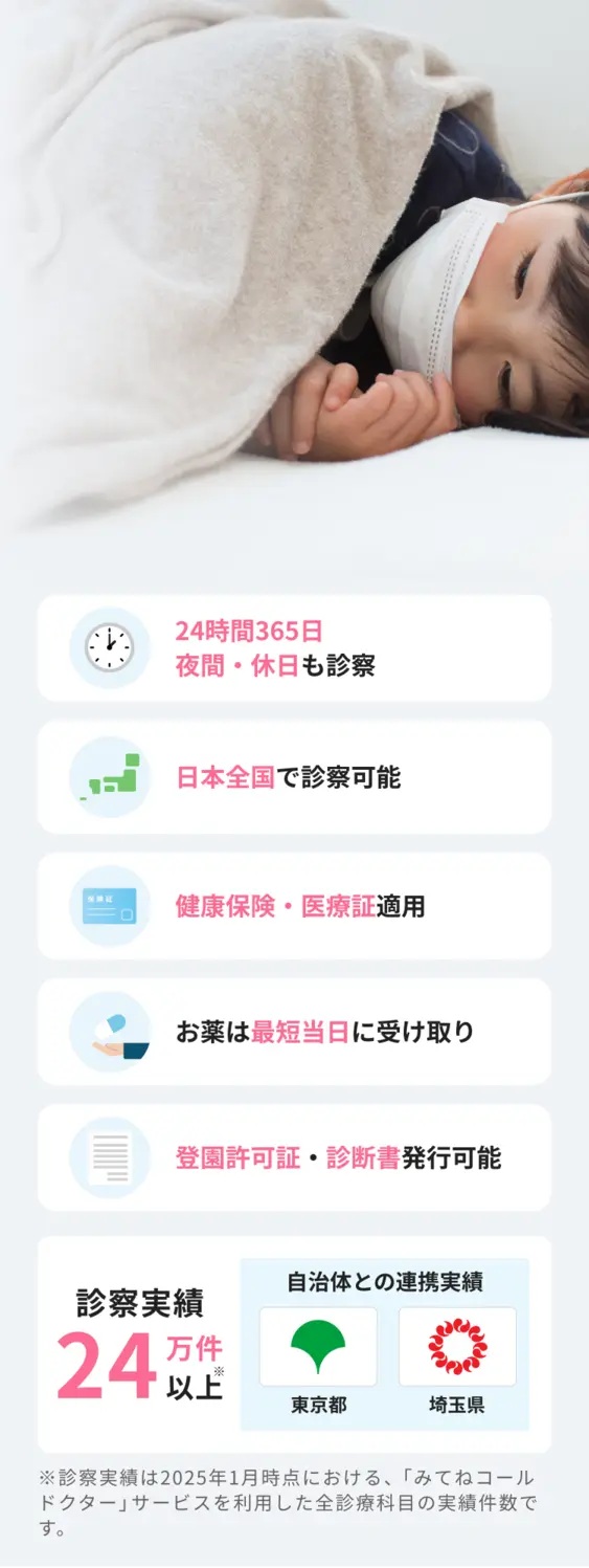 みてねコールドクターのメインビジュアル