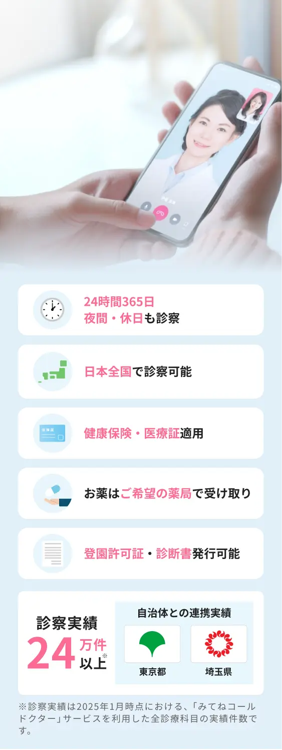 みてねコールドクターのメインビジュアル